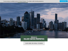 Tablet Screenshot of hilliercarterproperties.com.au